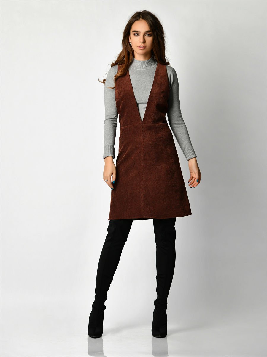 Вельветовый сарафан Miss Selfridge petite
