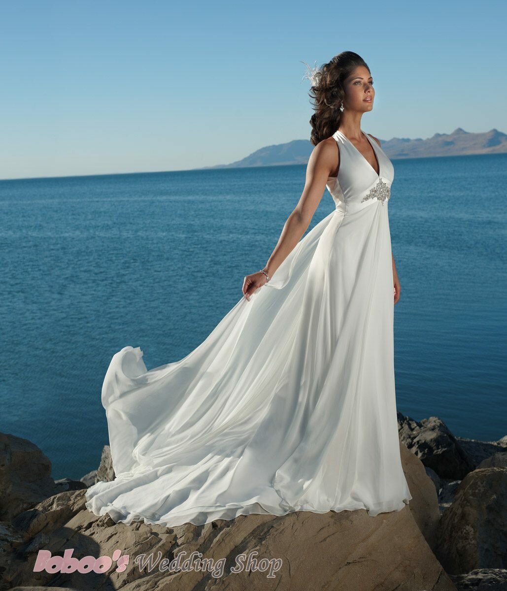 Свадебные платья для росписи на море