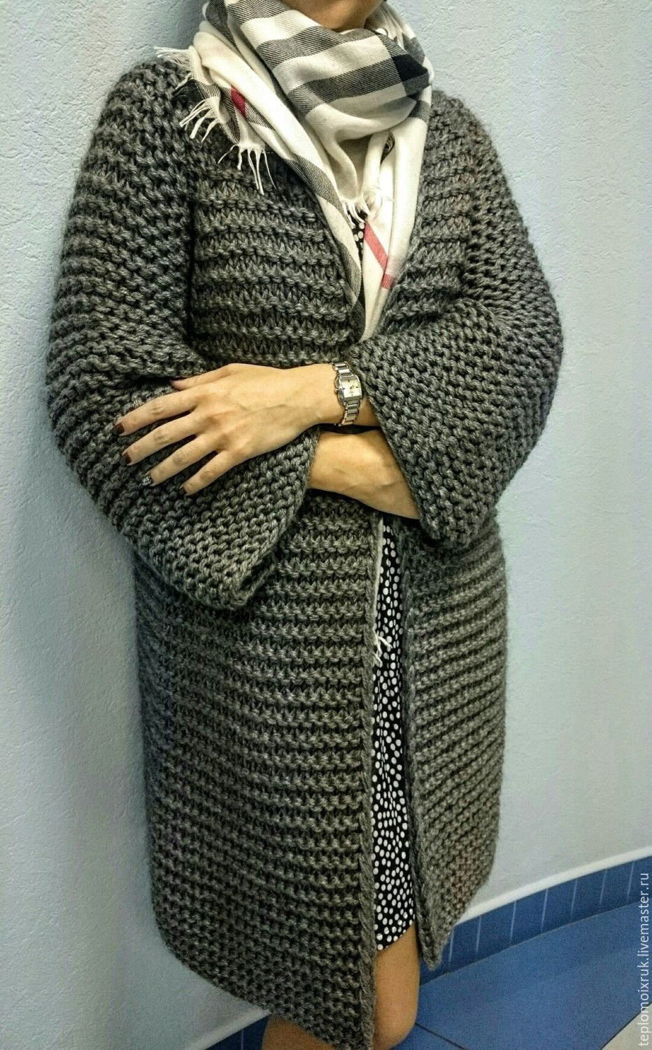 Теплые вязаные кардиганы