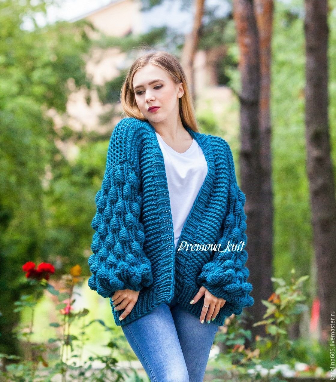 Жакет женский спицами