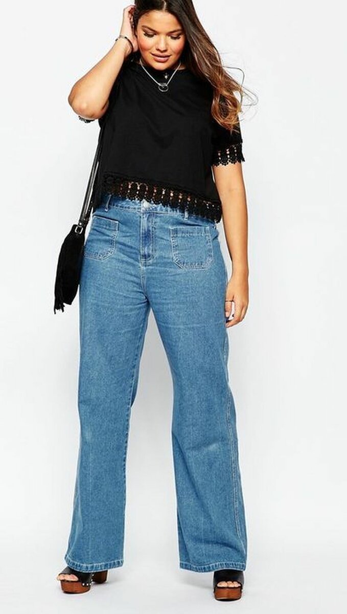 Модель джинсов для полных и маленьких женщин