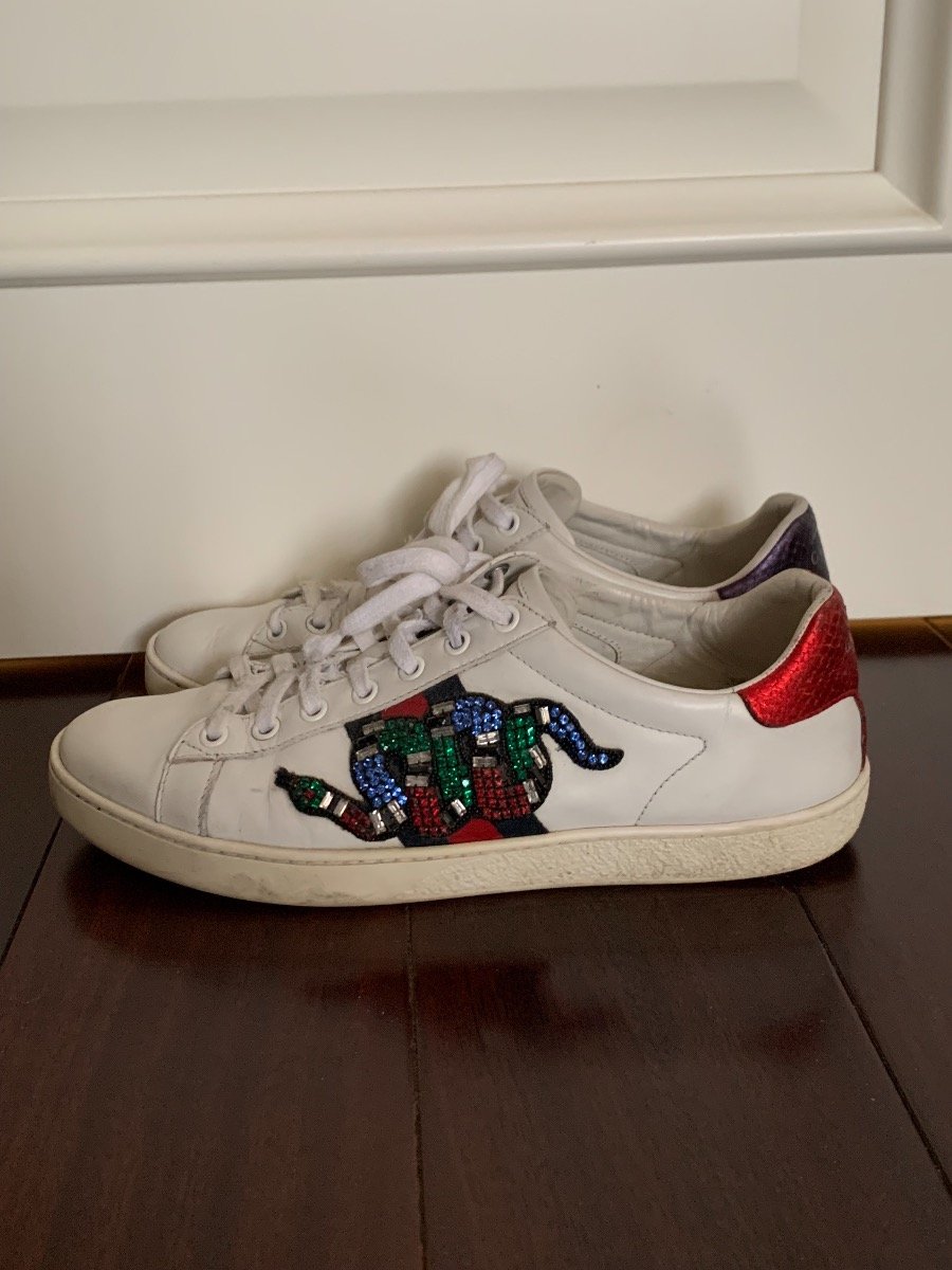 Кроссовки Gucci с Микки Маусом