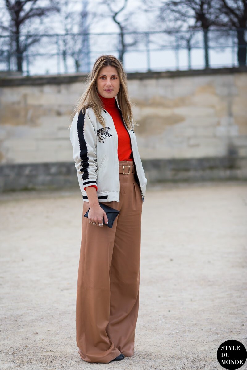 Брюки палаццо look