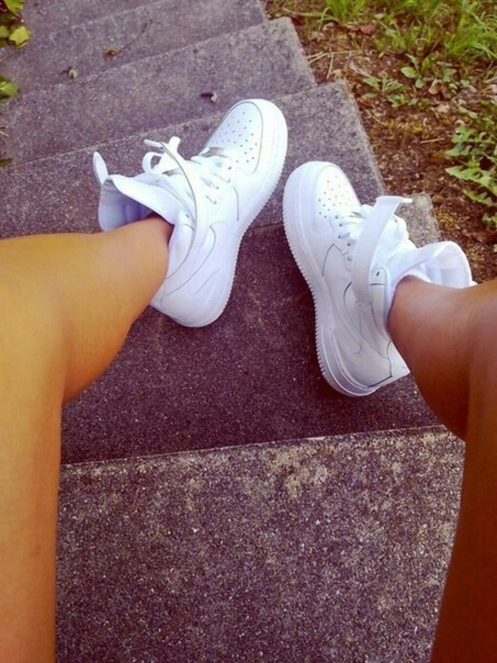 Nike Air Force 1 на ноге женские