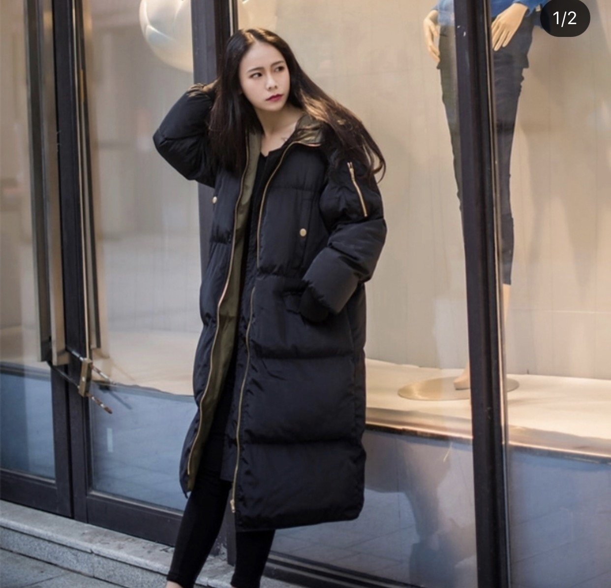 Oversize пуховик мода стиль
