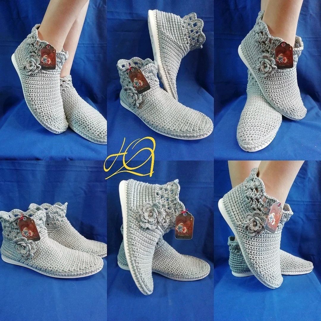 Вязаные сапоги