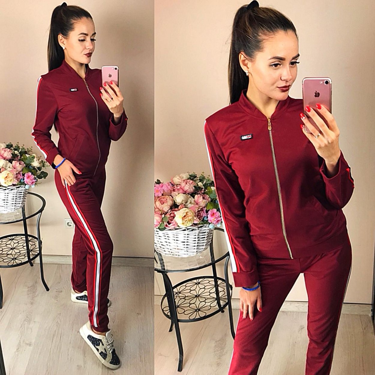 Спортивный костюм цвет фуксия