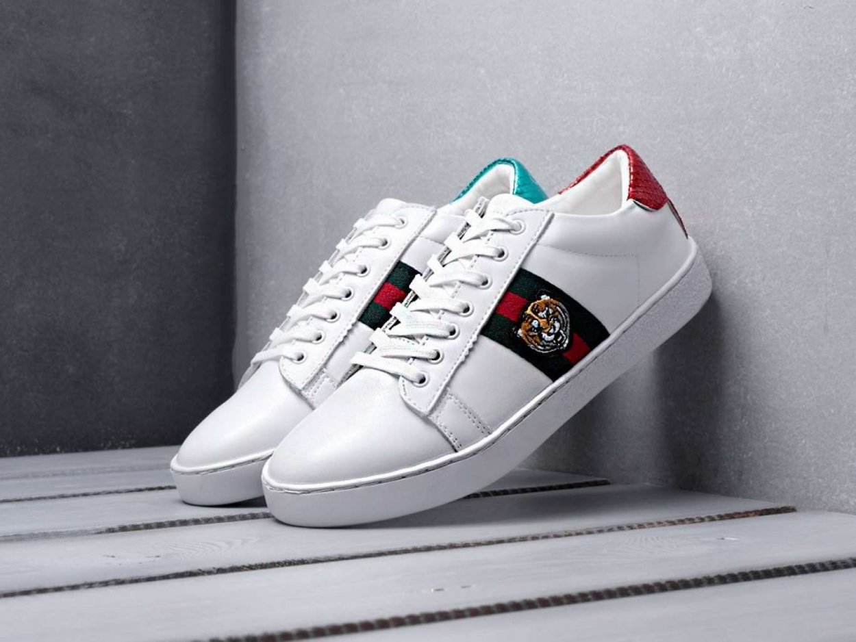 Кроссовки Gucci Ace Embroidered цвет белый