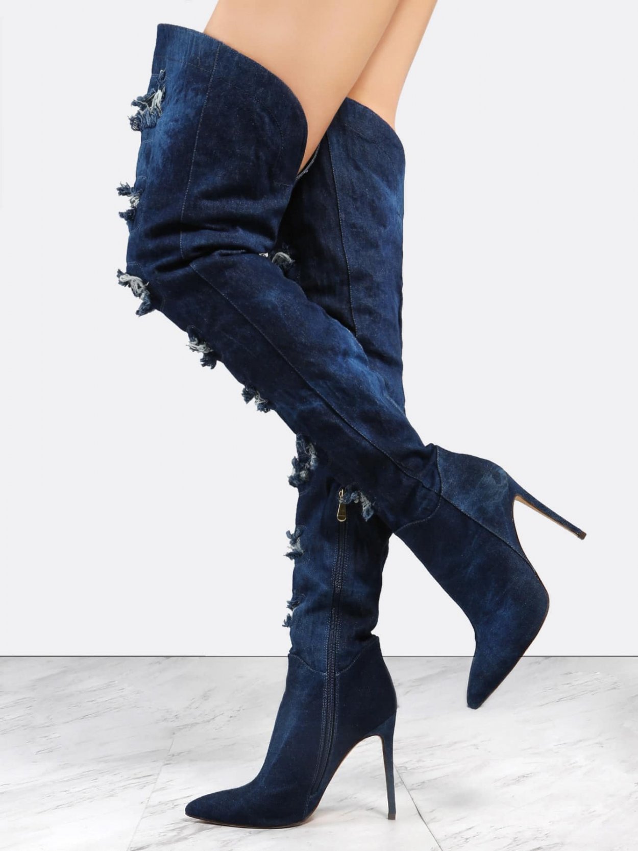 Denim Heels