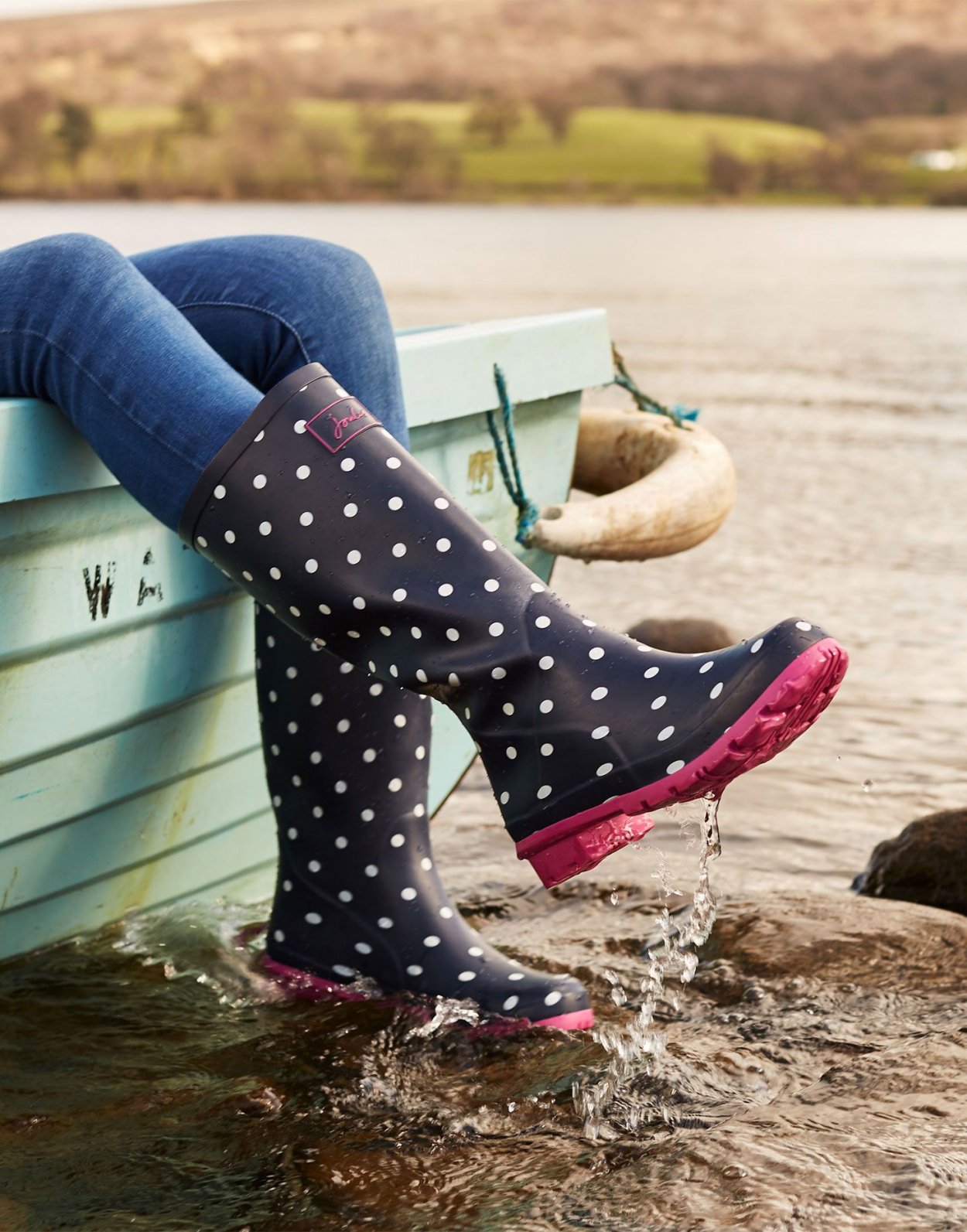 Woman in Hunter Boots