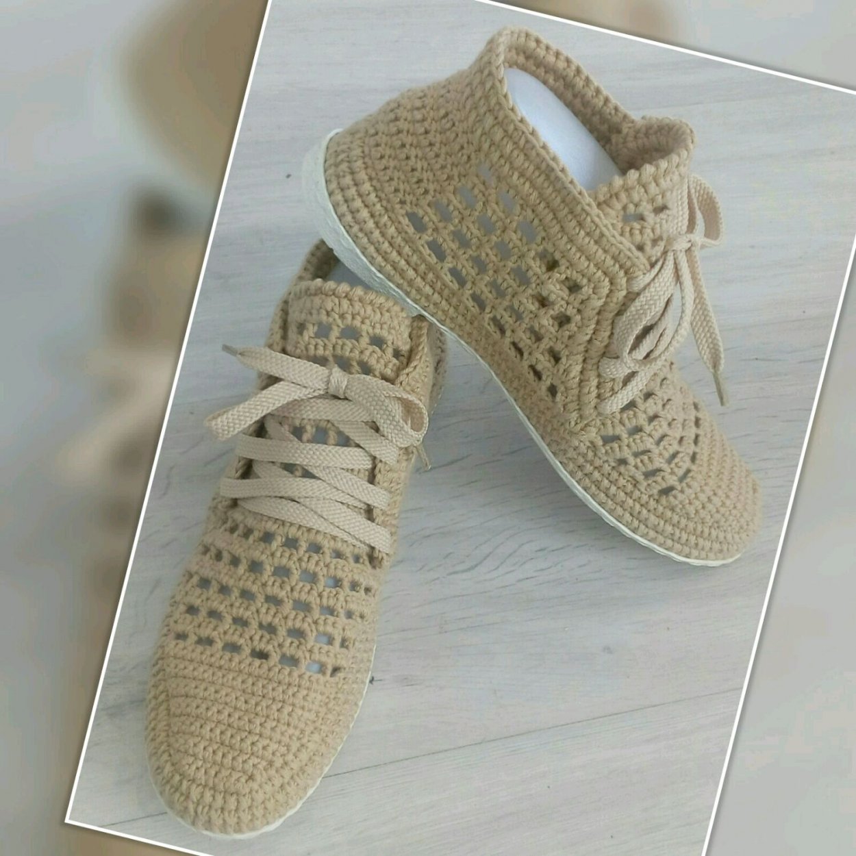 Вязаные сапоги крючком