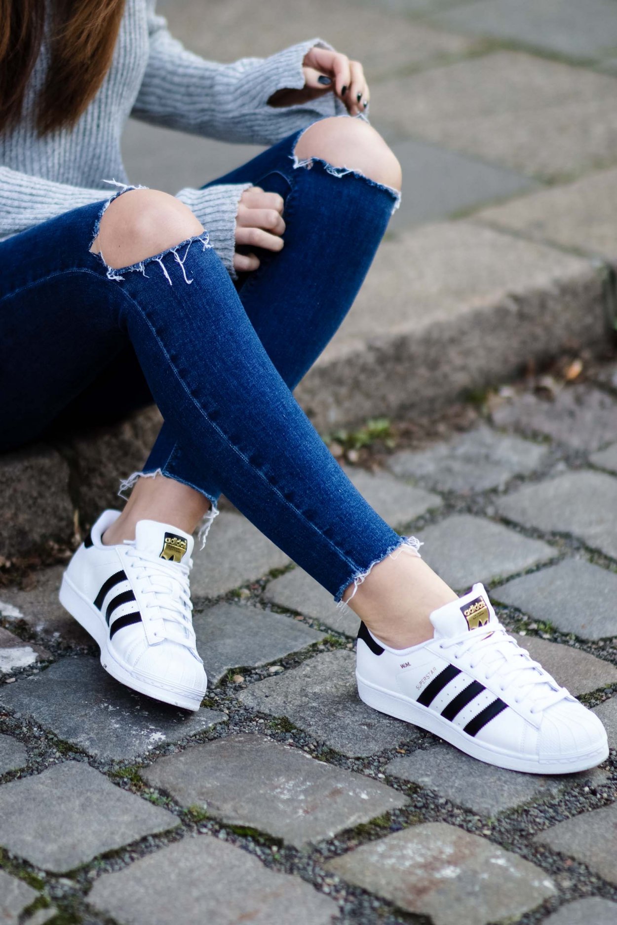 Adidas Superstar на ноге
