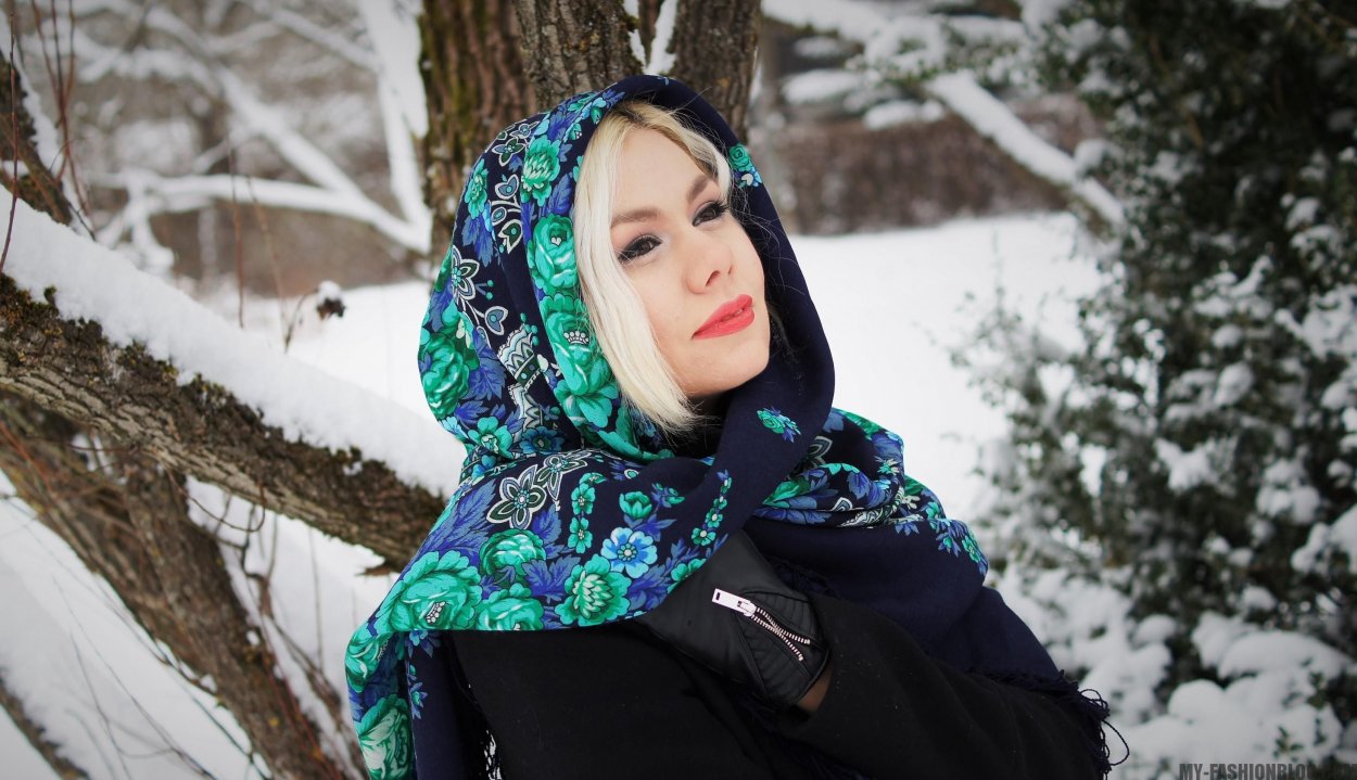 Павловопосадский платок русская красавица
