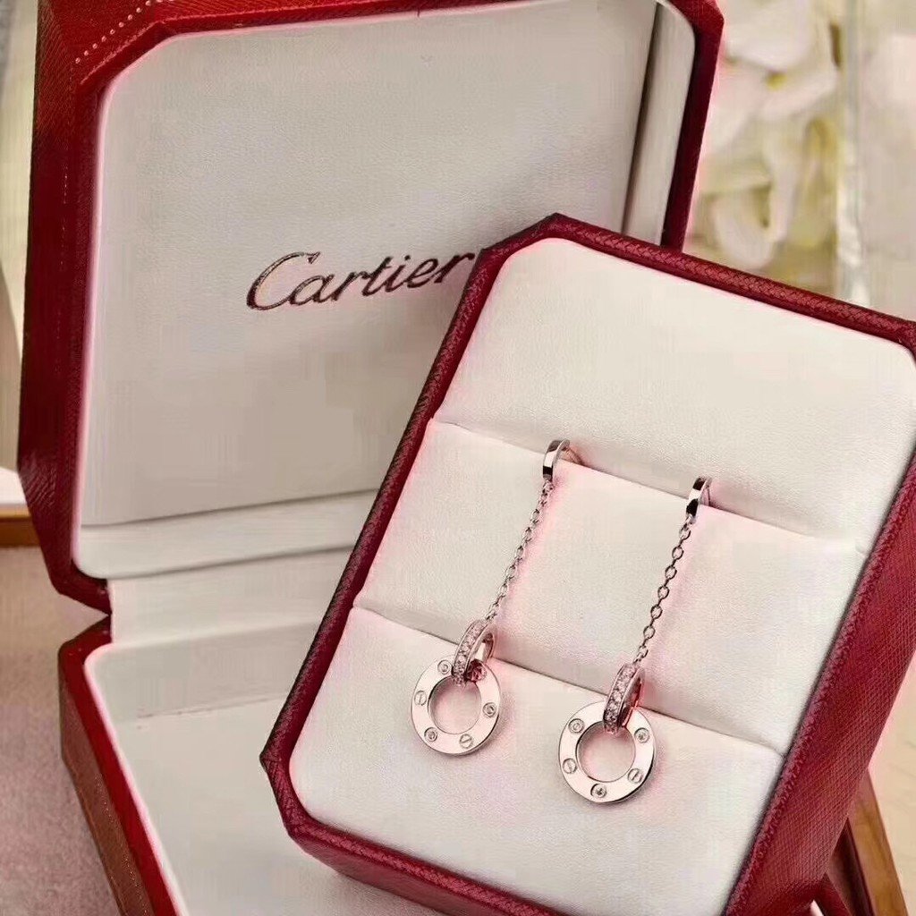 Серьги скрепки Cartier