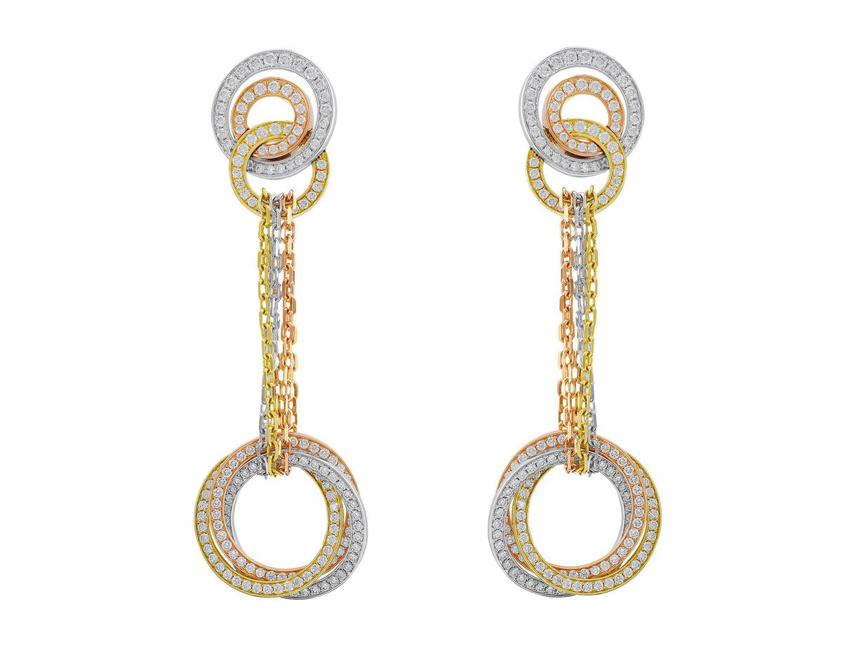 Cartier серьги с бриллиантами