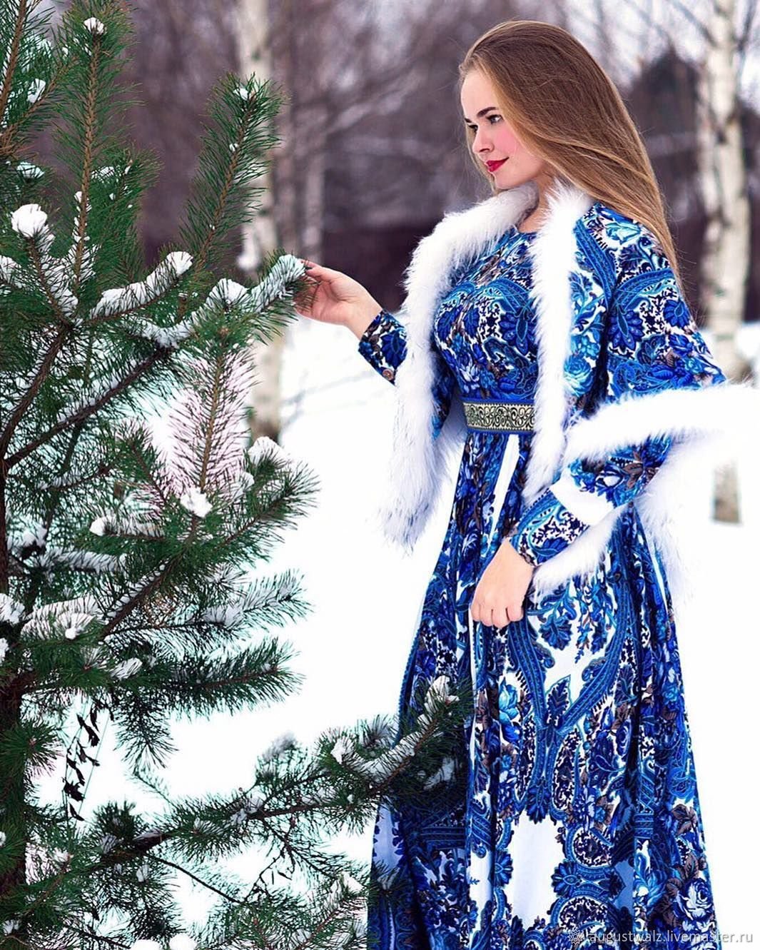 Красивые русские платья