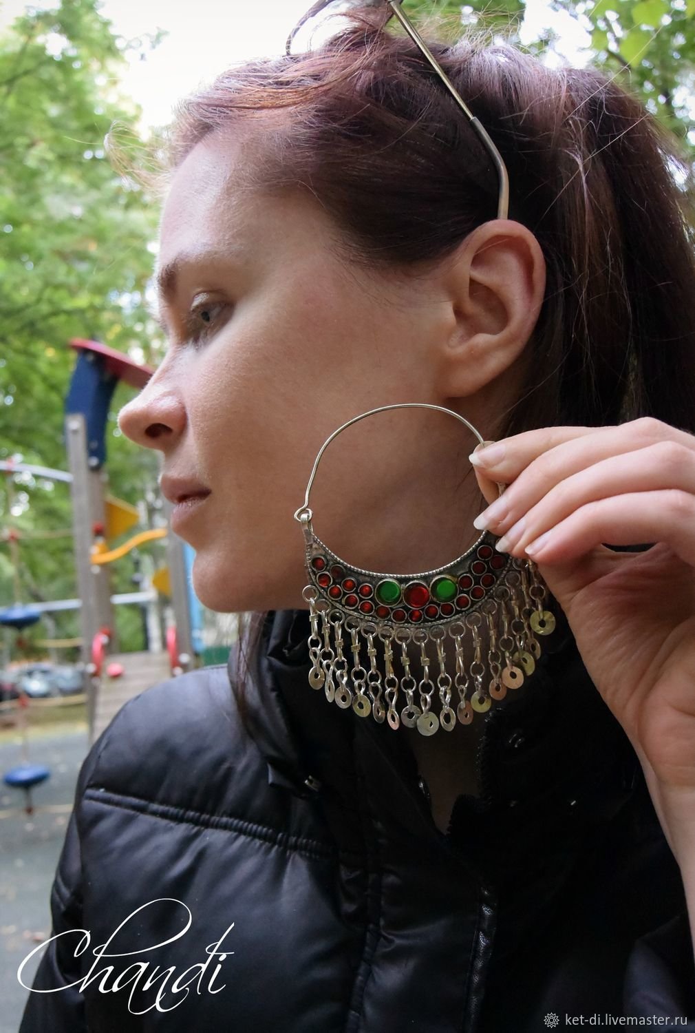 Серьги цыганские золотые