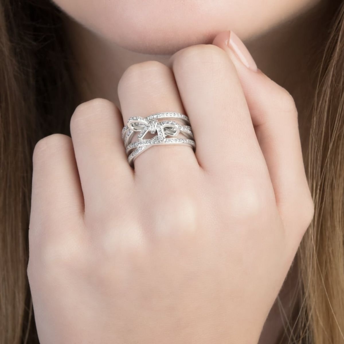 Кольцо pandora 180919cz_17-5