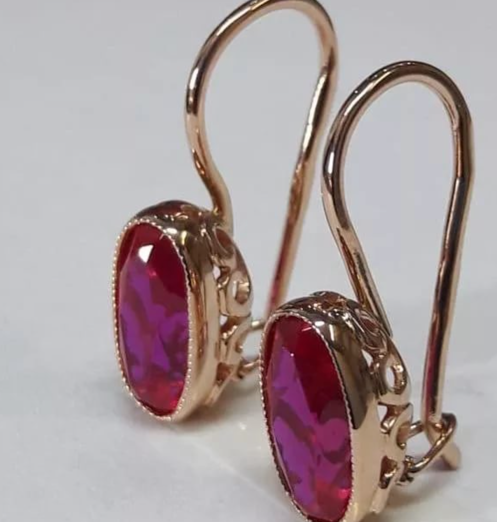 Серьги СССР 750 проба