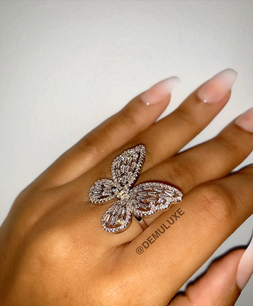 Кольцо бабочка