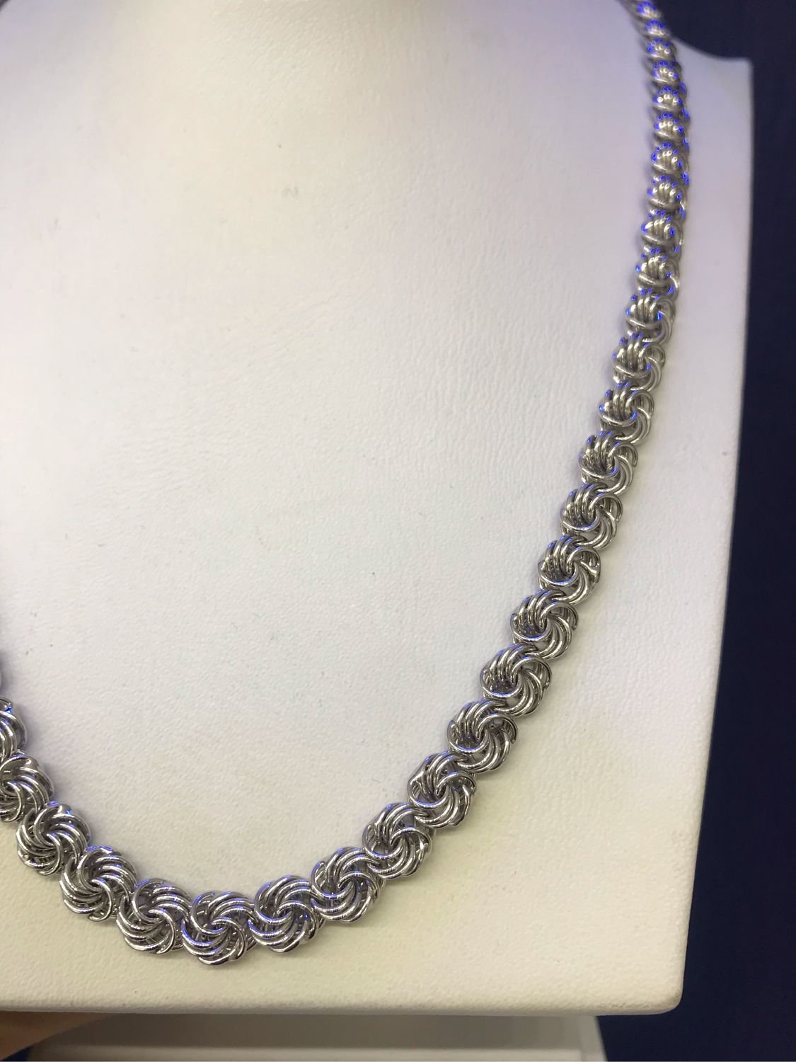 Серебряное ожерелье мужское