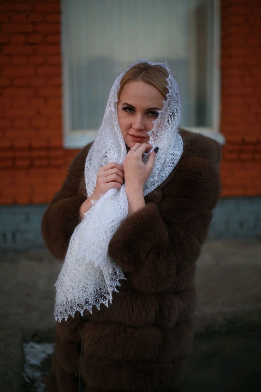 Оренбургский пуховый платок Арро