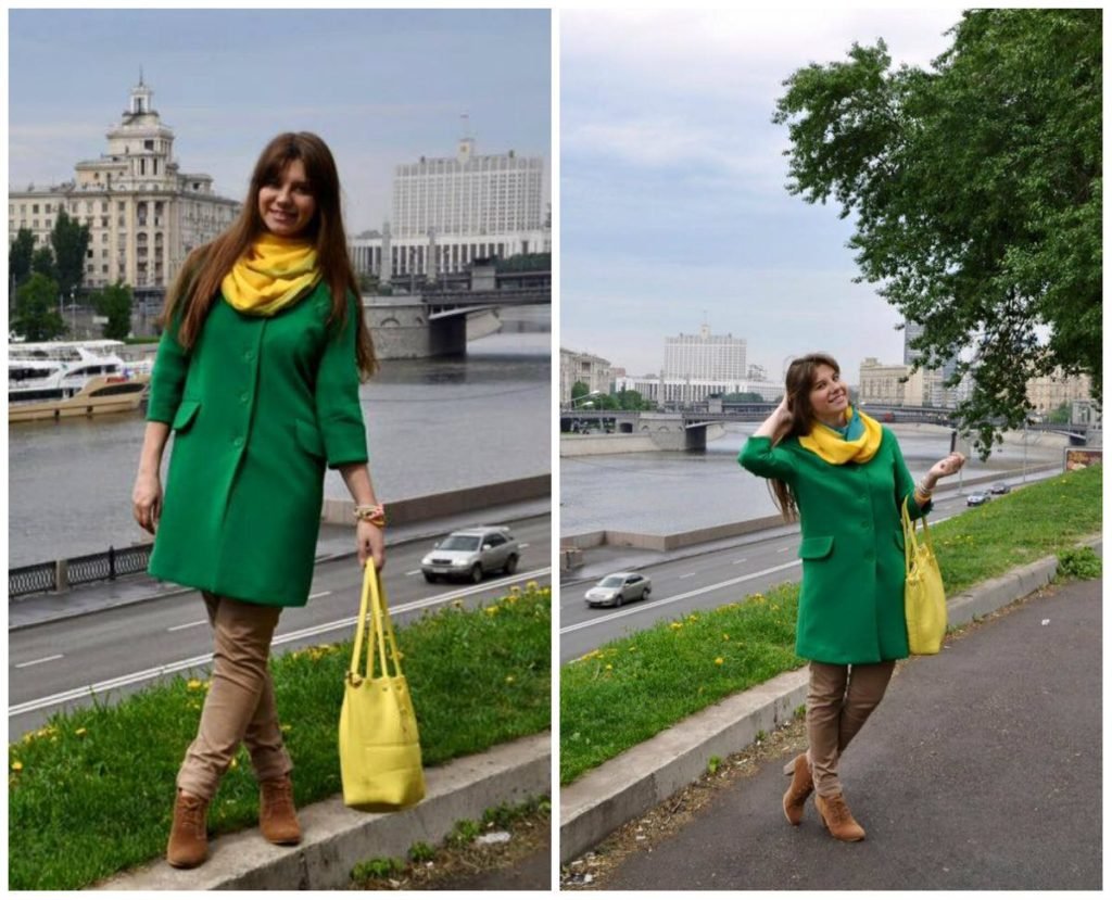 Платок с курткой