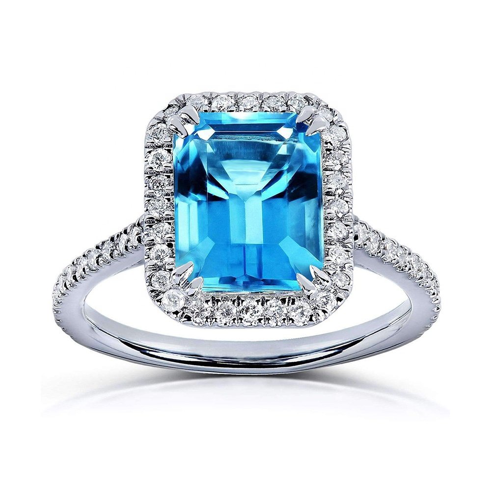 Engagement Ring Blue Diamond