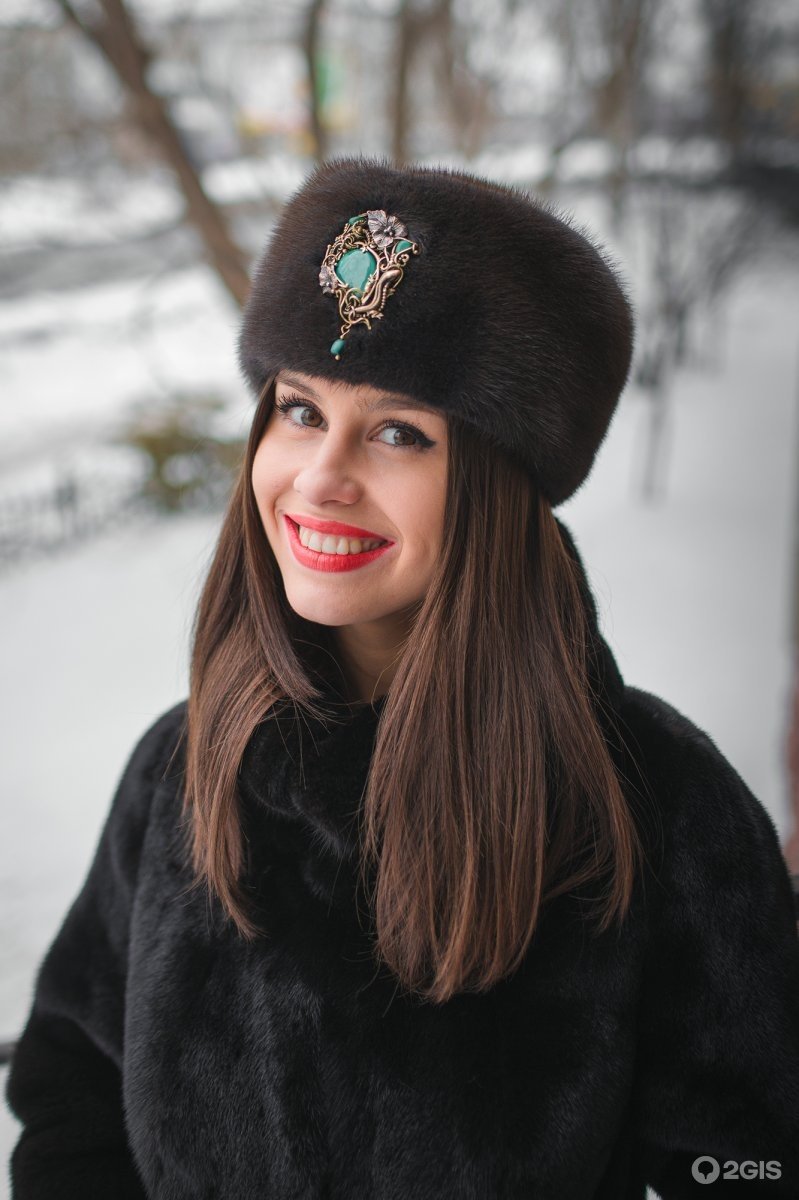 Пушистая шапка