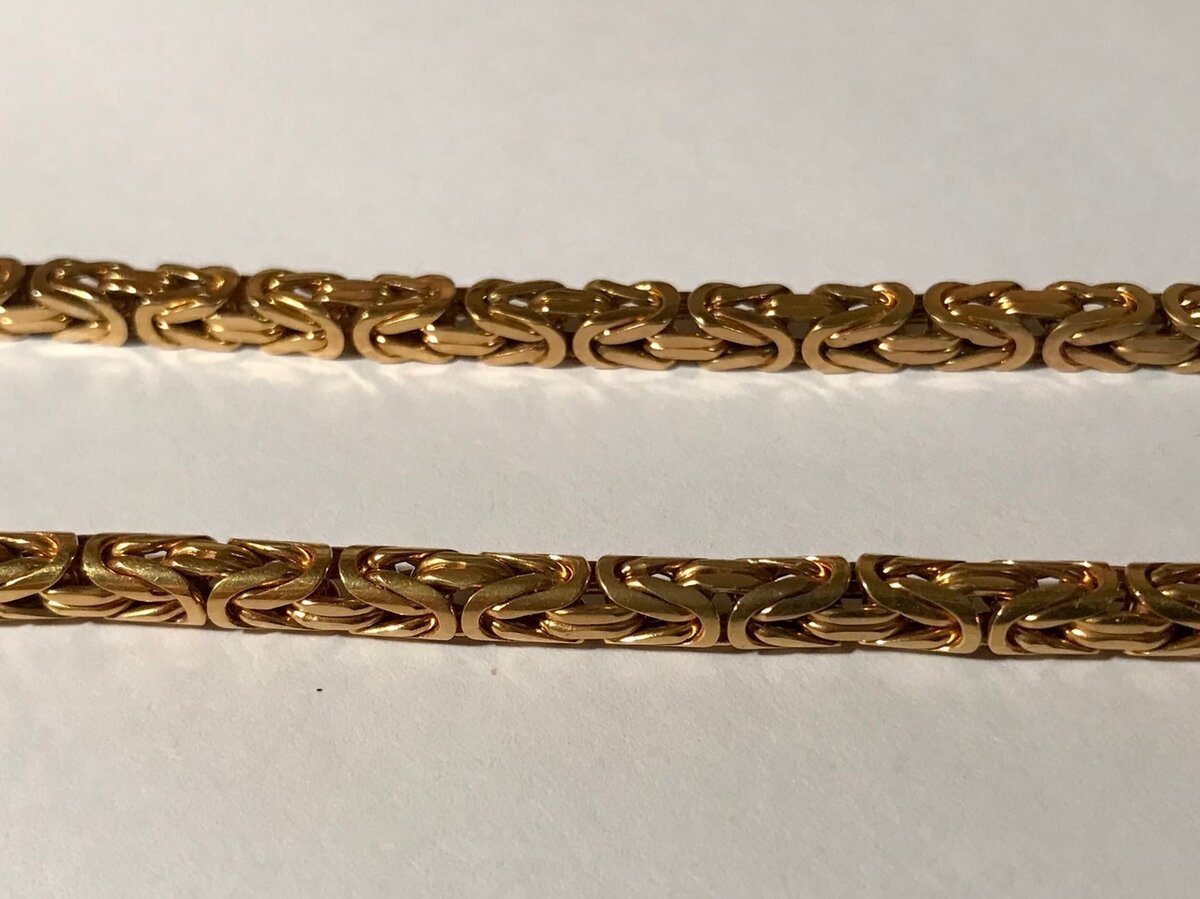 Плетение лисий хвост золото цепочка женская