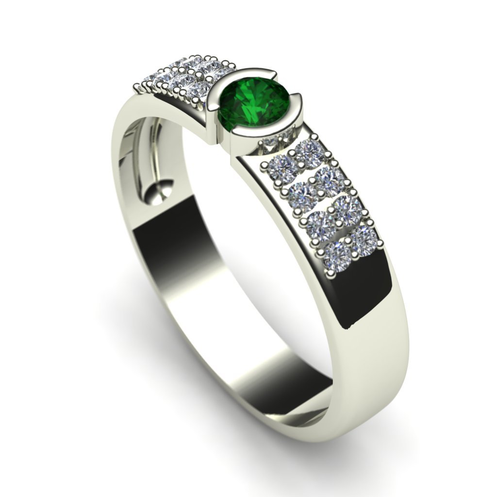 Коллекция Emerald золото изумруд