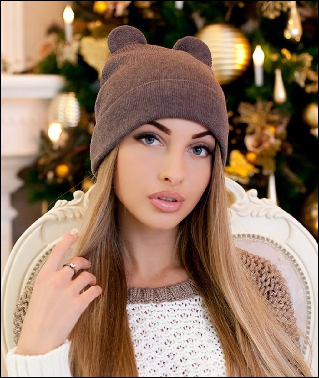 Шапка с ушками