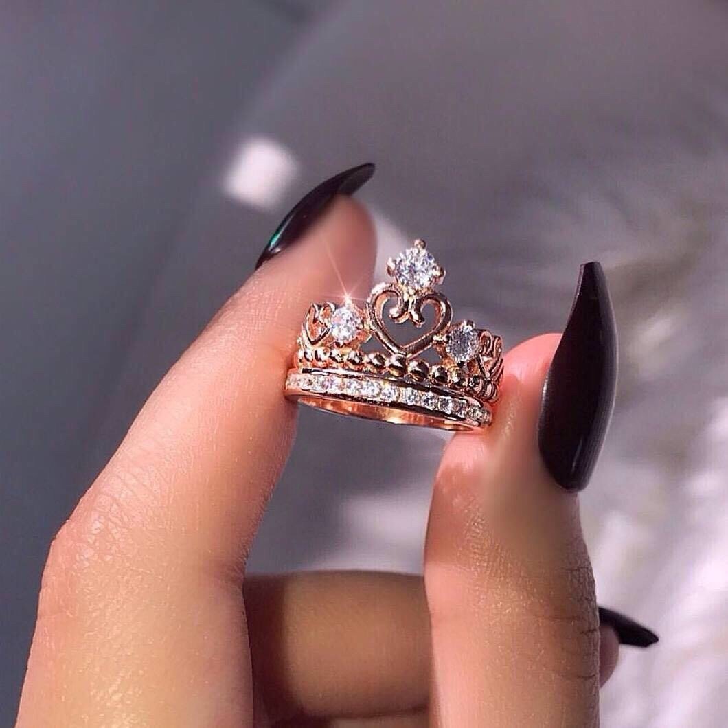 Aquamarine кольцо с короной