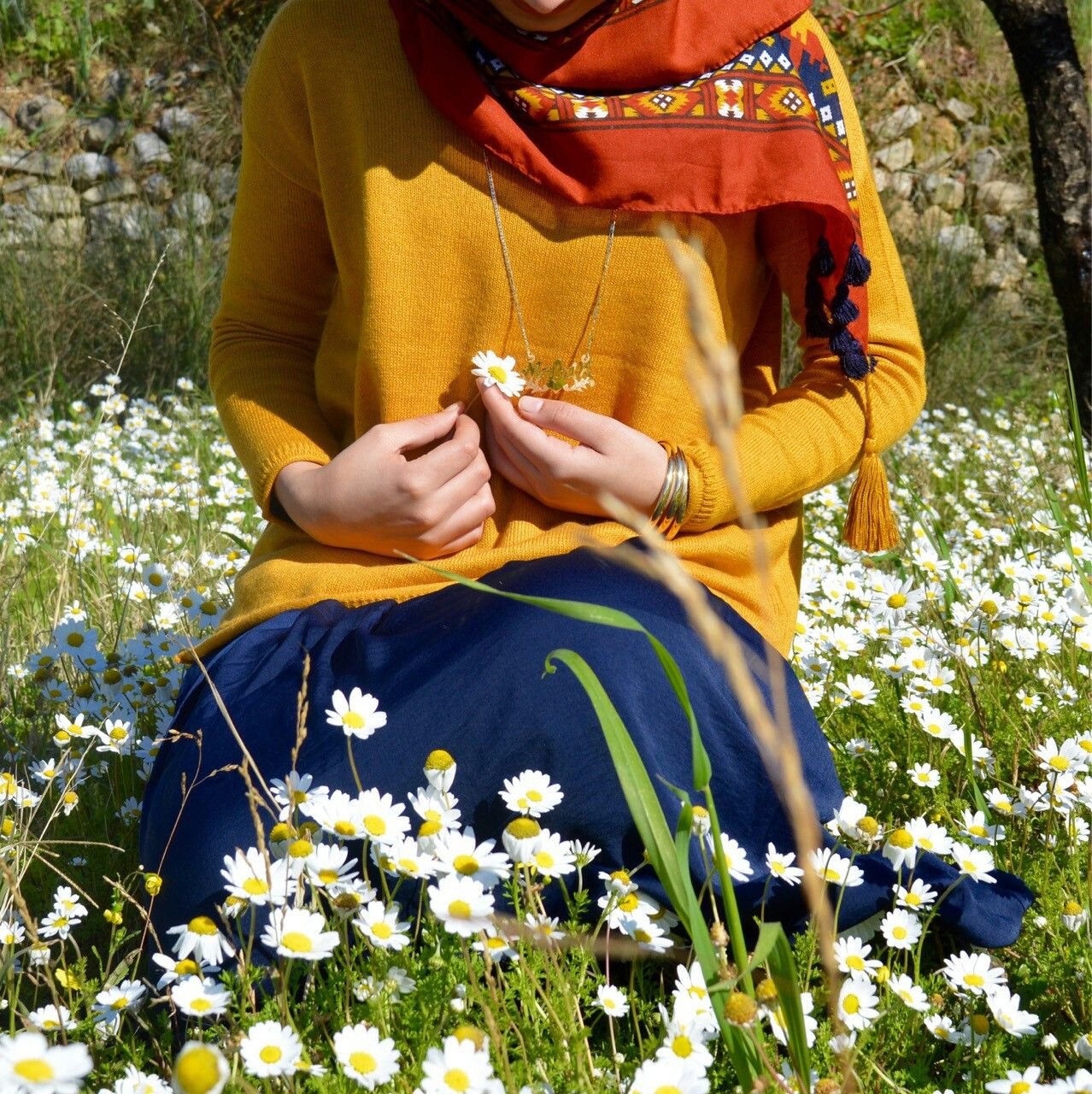 В хиджабе с цветами