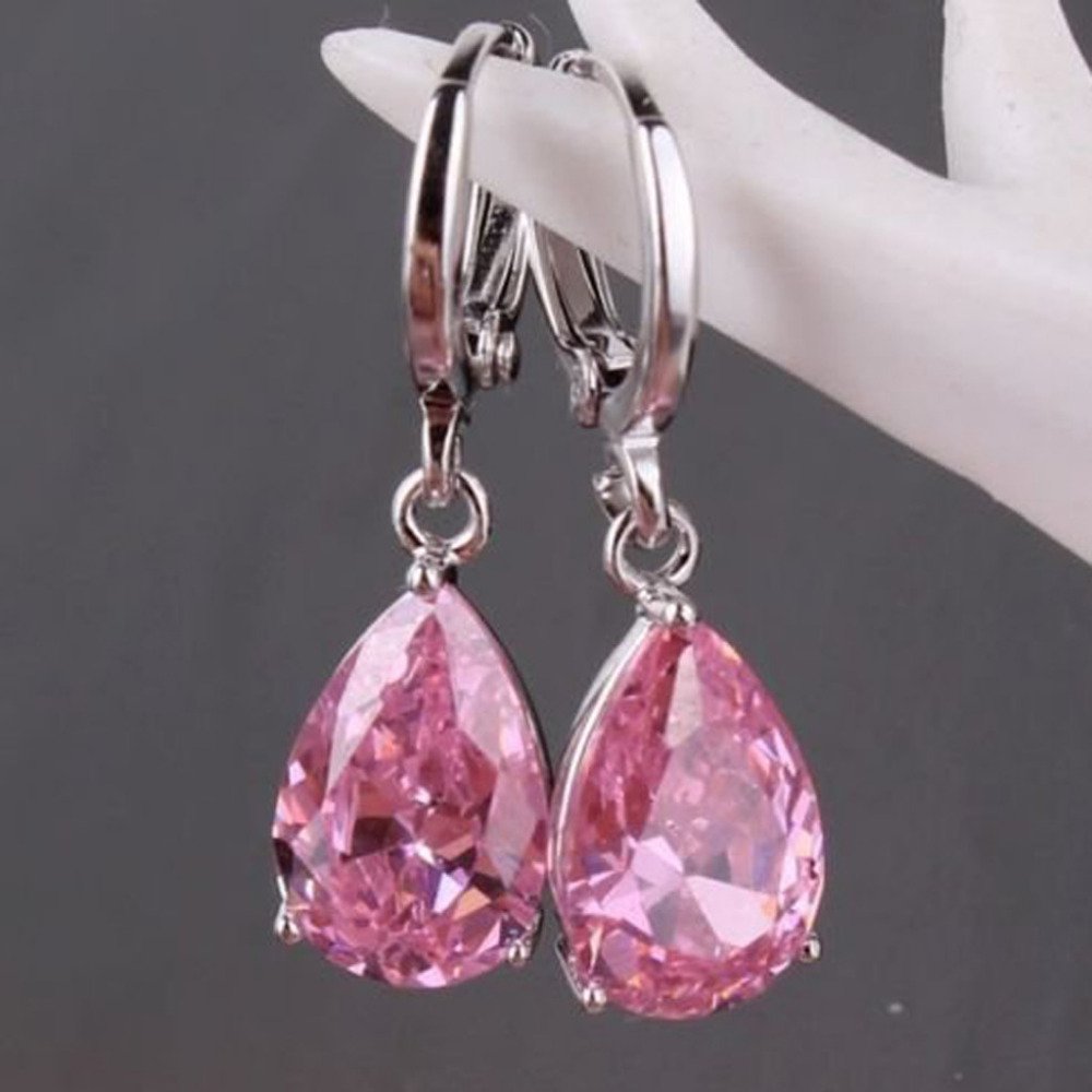 Серьги Cubic Zirconia in Pink