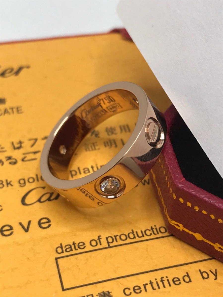 Cartier Love кольцо мужское