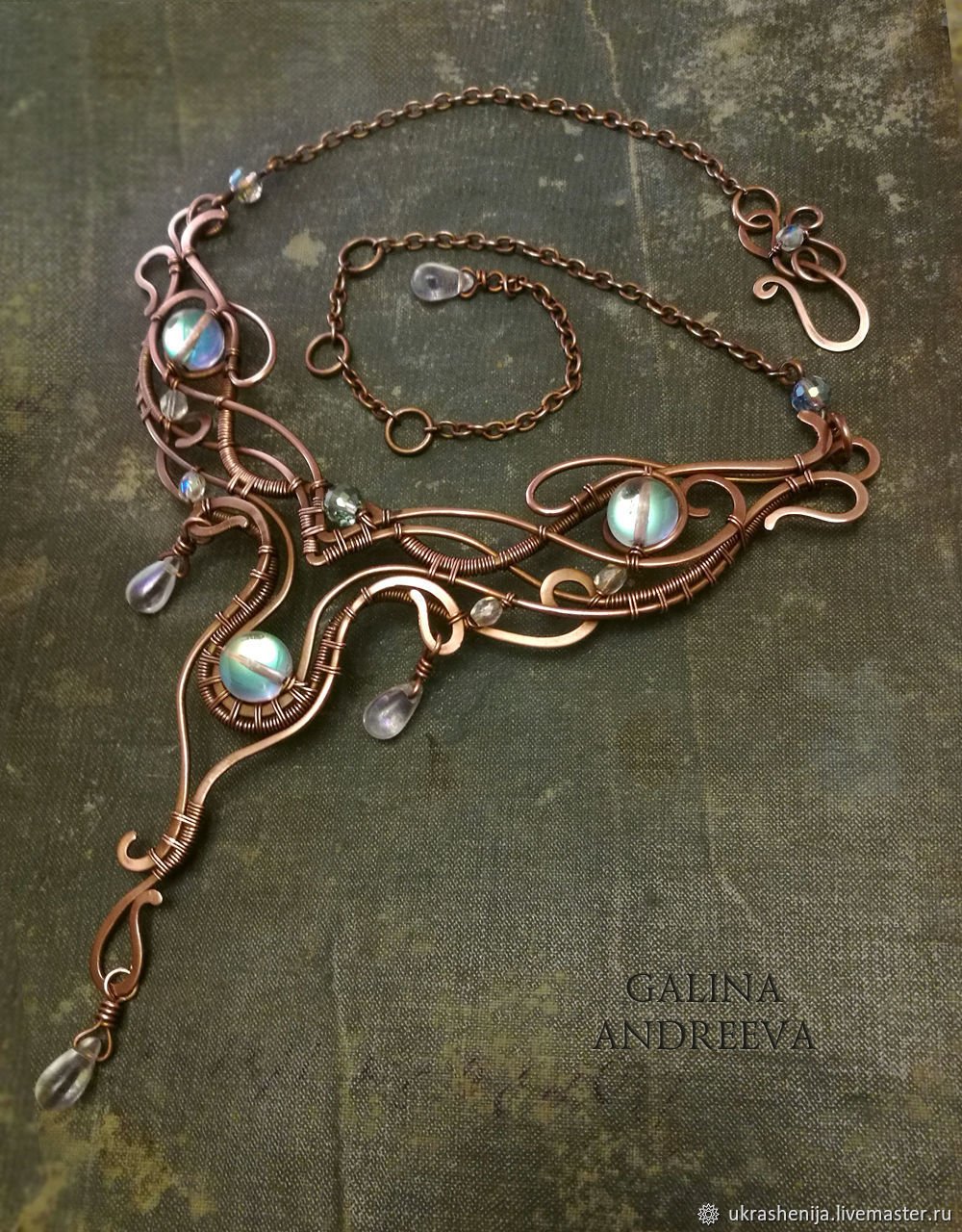 Браслет Лукреция wire Wrap