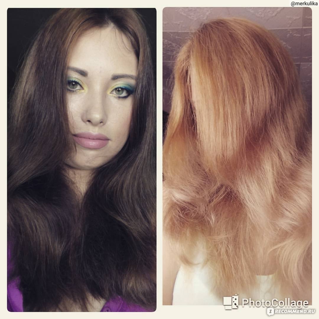 Бесцветное тонирование волос до и после