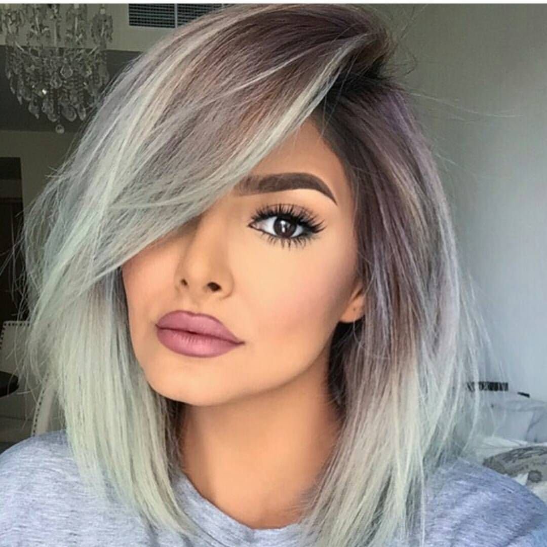 Розовый блонд каре