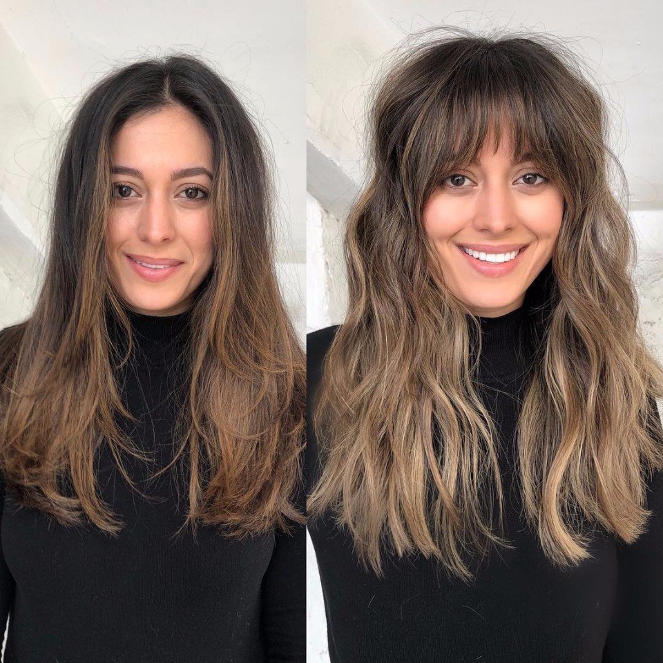 Celebrities with Side Bangs 2020