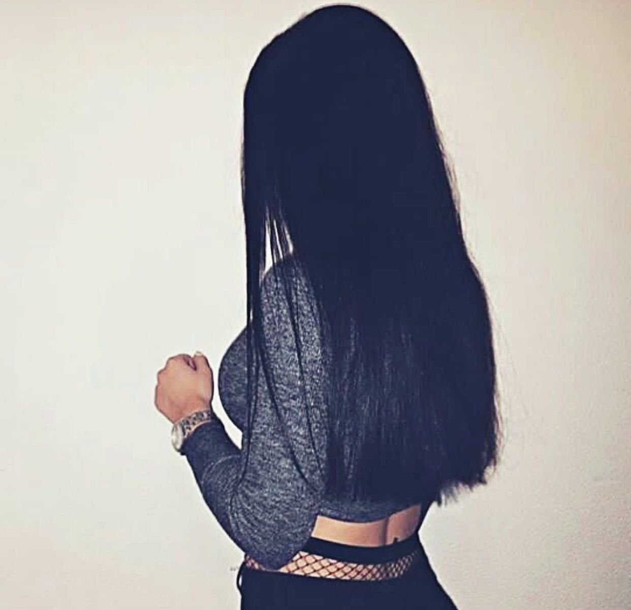 фото черных девушек с длинными волосами