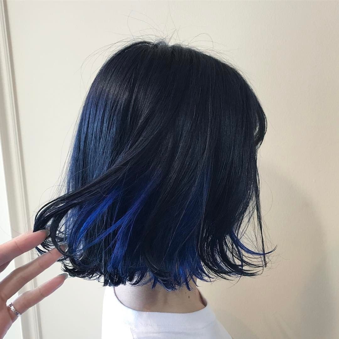 Dark Blue Balayage