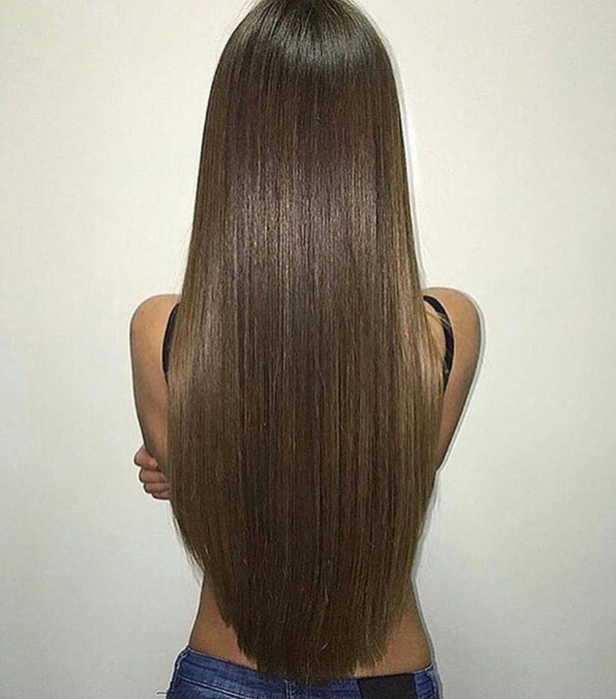 Срез длинных волос сзади (65 фото)