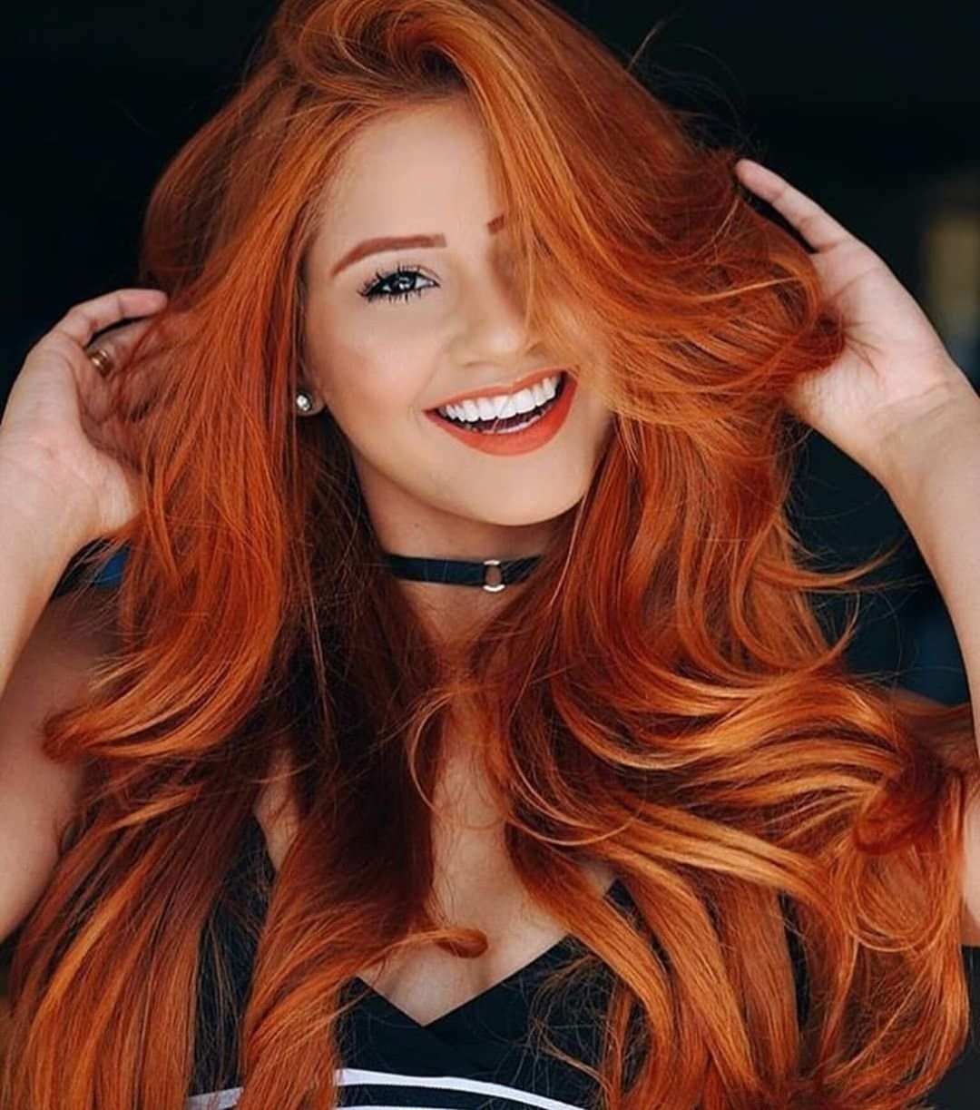 Покраска волос в рыжий цвет