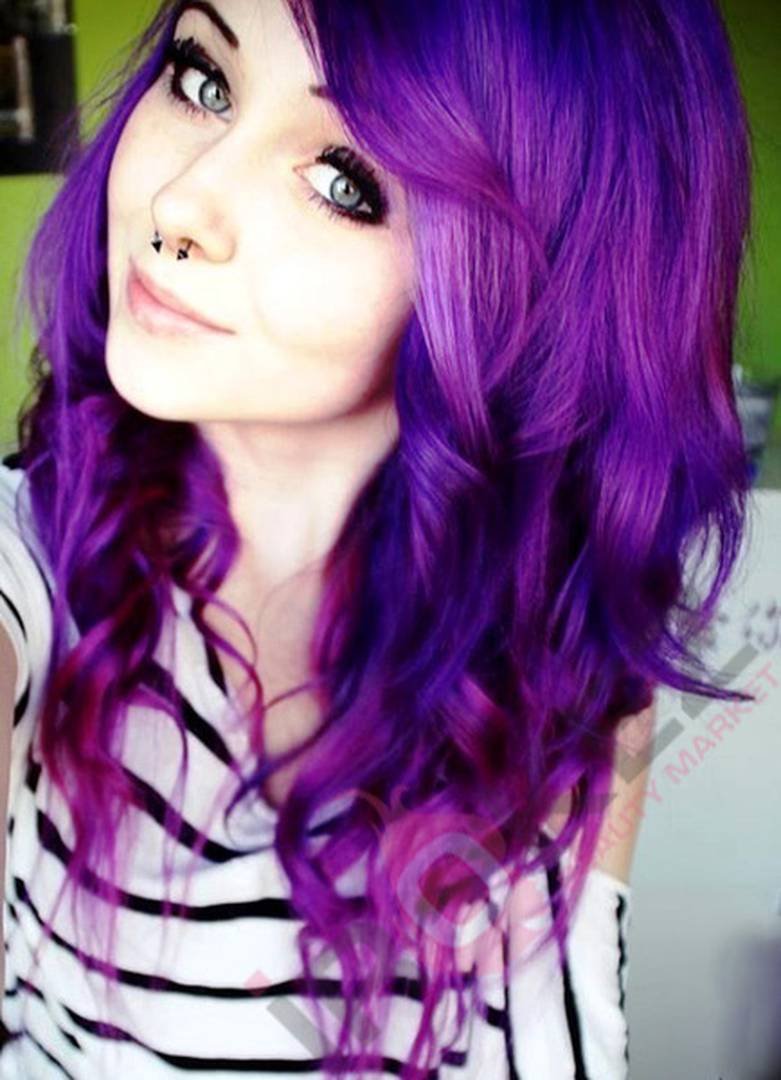 Фиолетовые волосы от тоника