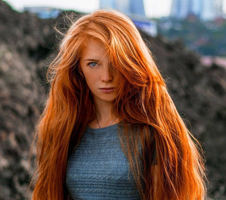 Натуральный рыжий цвет волос