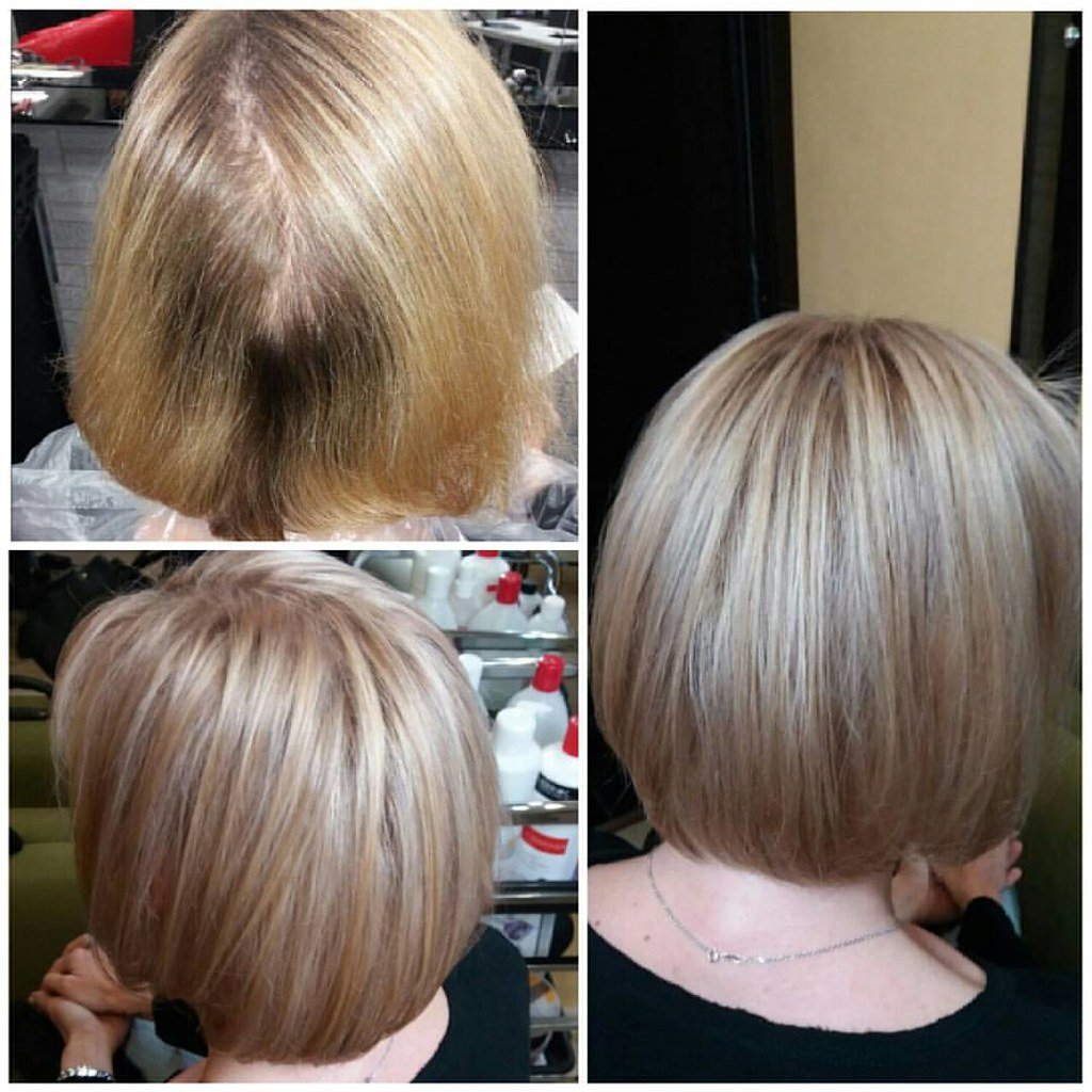 Что такое тонировка волос после мелирования фото до и после