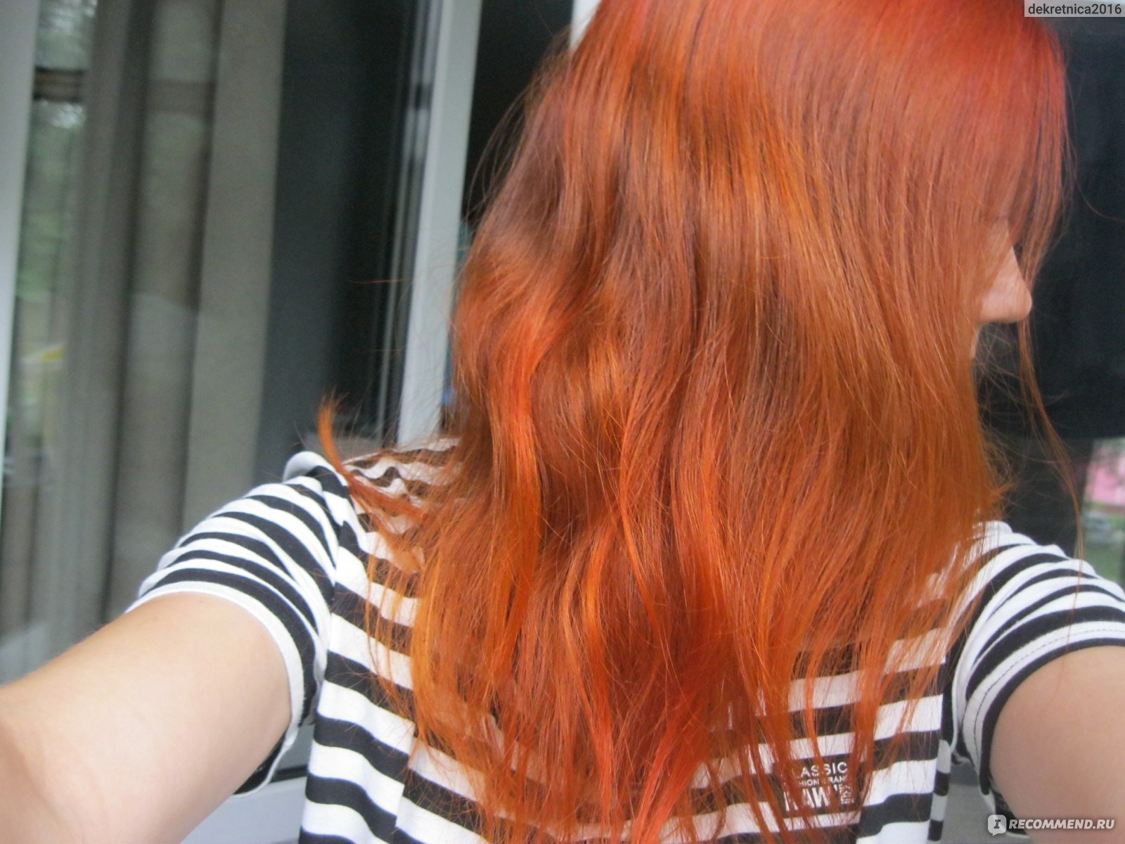 Красная тоника на рыжие волосы фото до и после