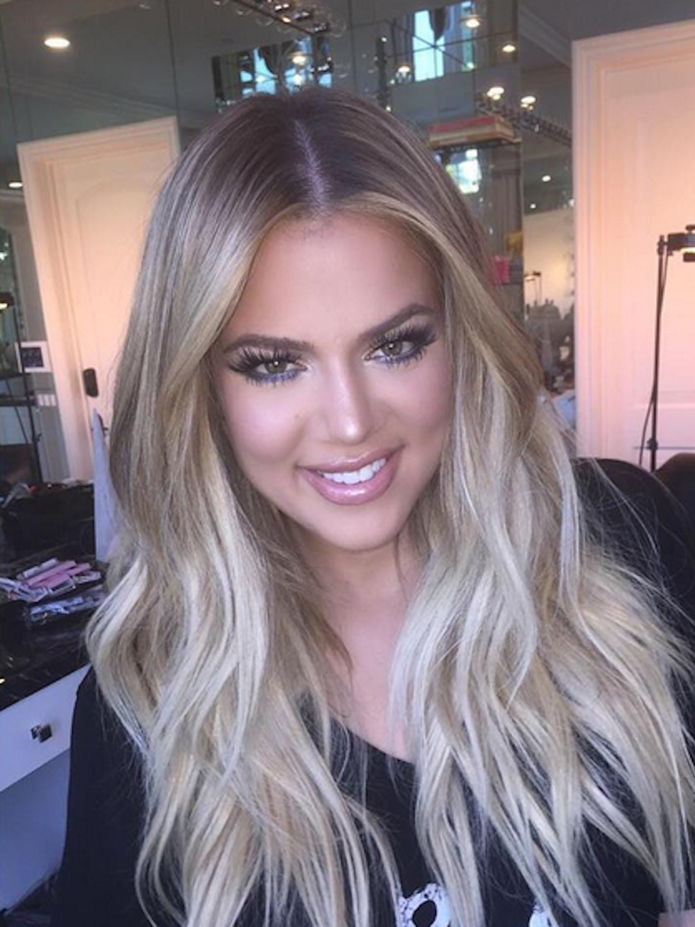 Khloe Kardashian длинные волосы