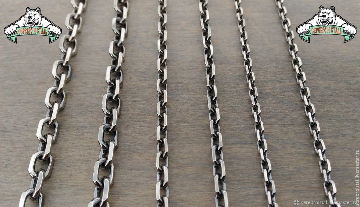 Цепь Якорная двойная Золотая